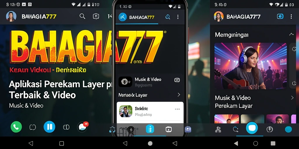 Tampilan antarmuka BAHAGIA777 saat merekam layar.