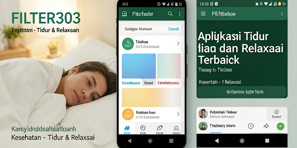 Antarmuka sederhana FILTER303 untuk tidur dan relaksasi.